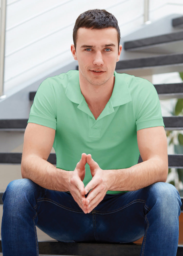 Ruffty Coral Green Collar T-shirt