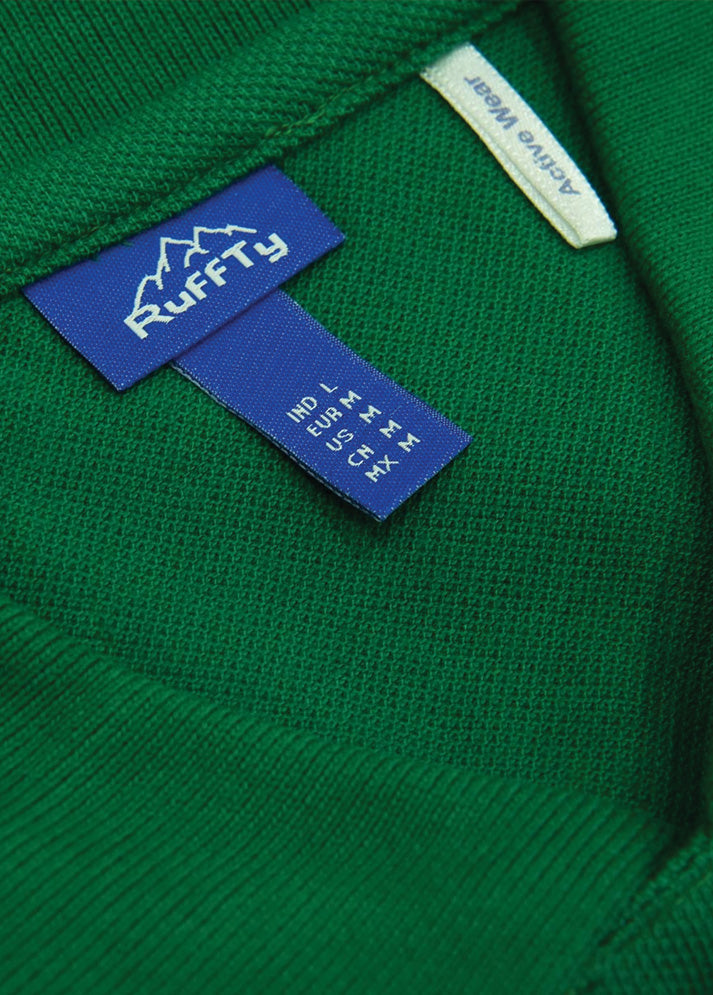 Ruffty Forest Green Collar T-shirt