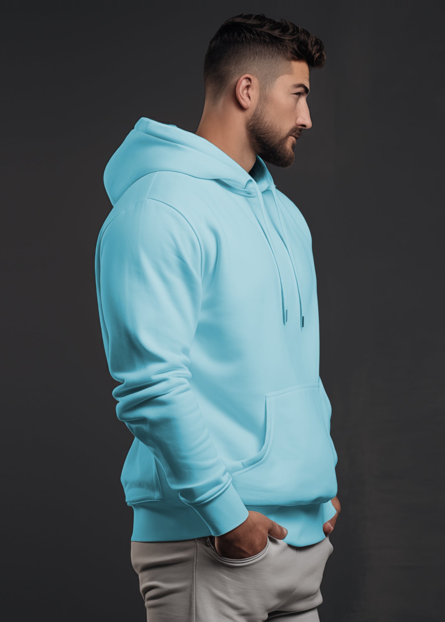Ruffty Arctic Hoodie - Ice Blue