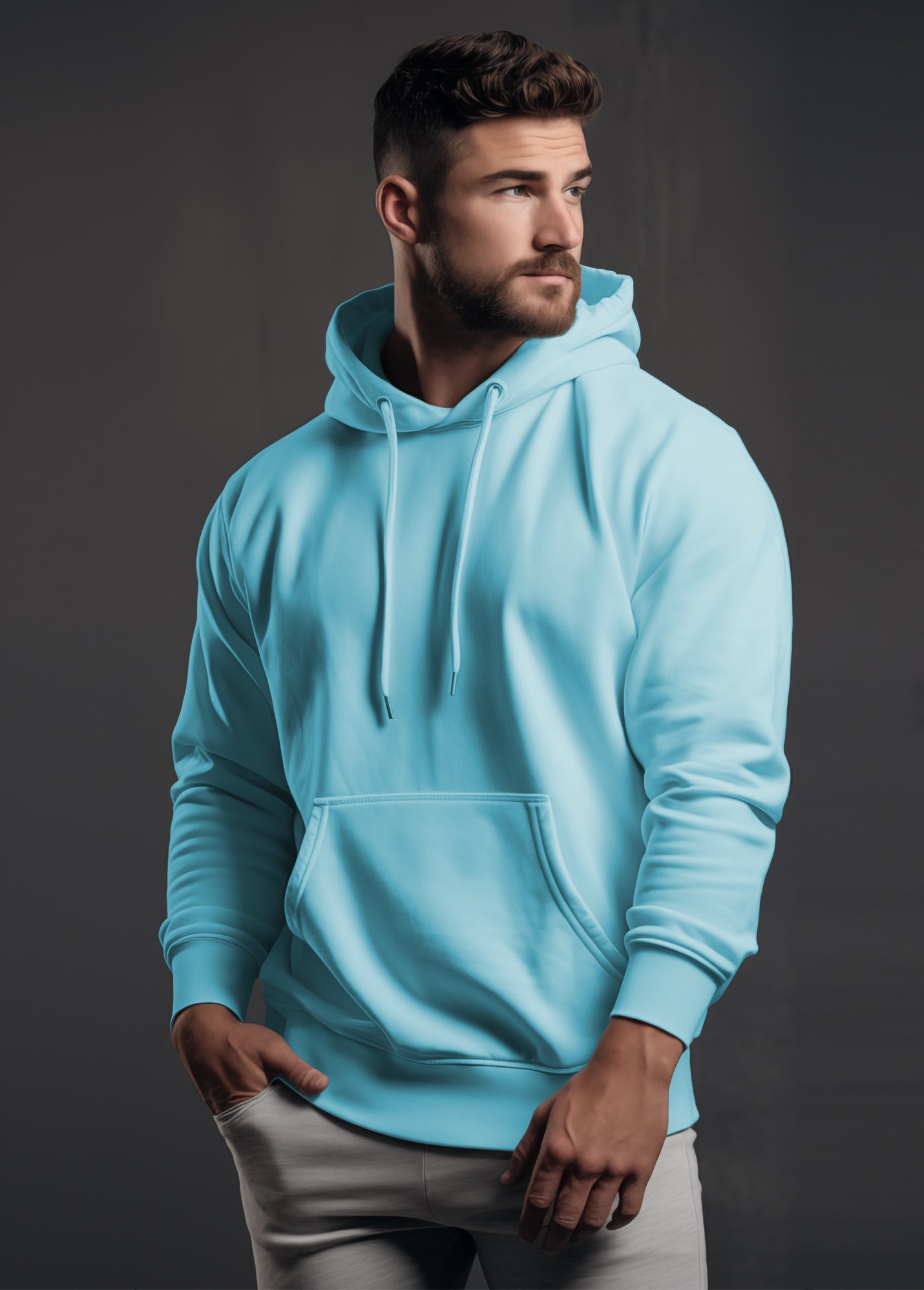 Ruffty Arctic Hoodie - Ice Blue