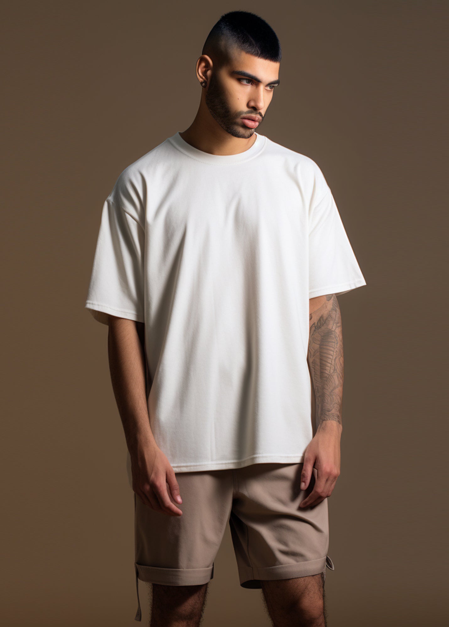 Ruffty White Oversized T-shirt