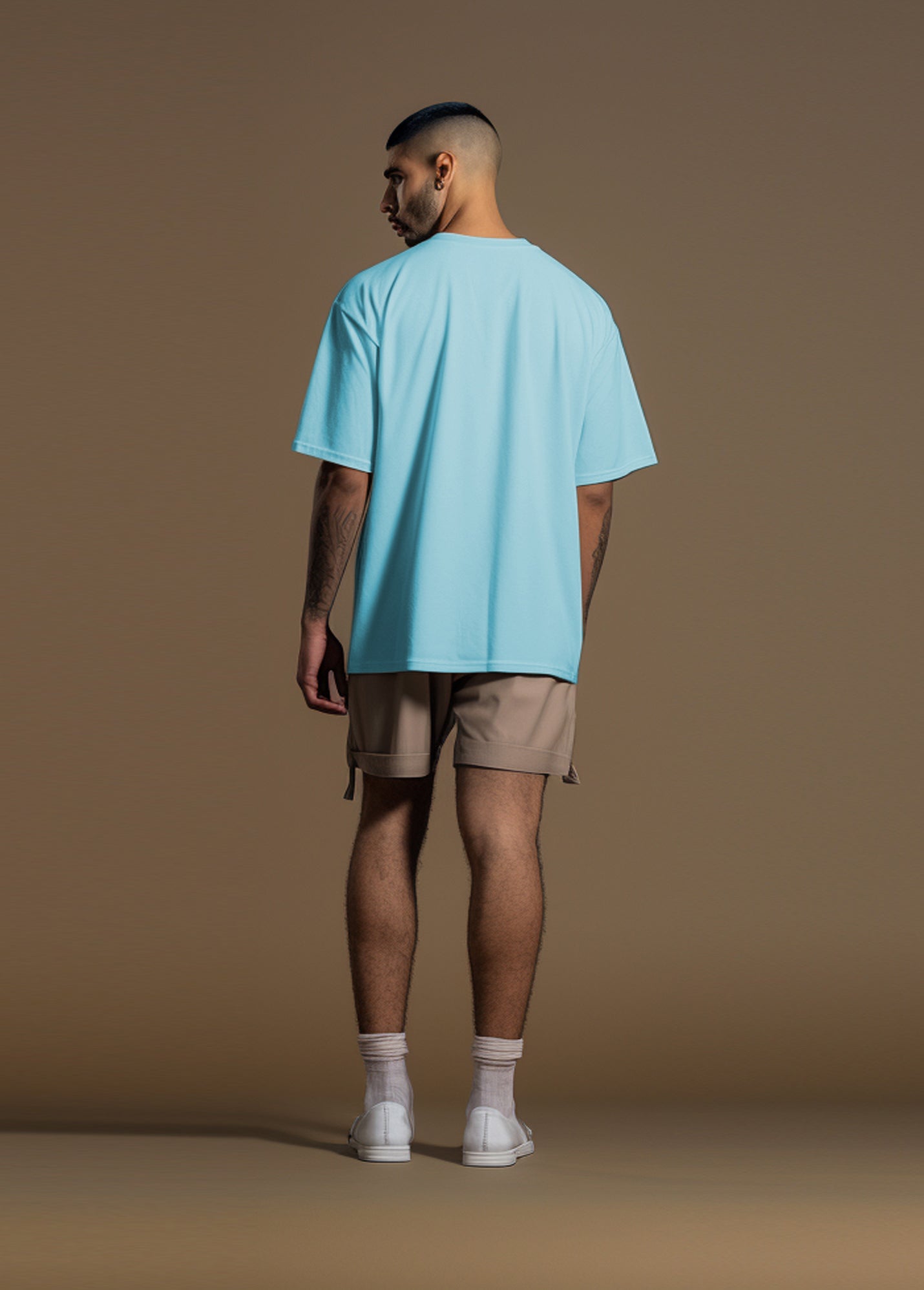 Ruffty Ice Blue Oversized T-shirt