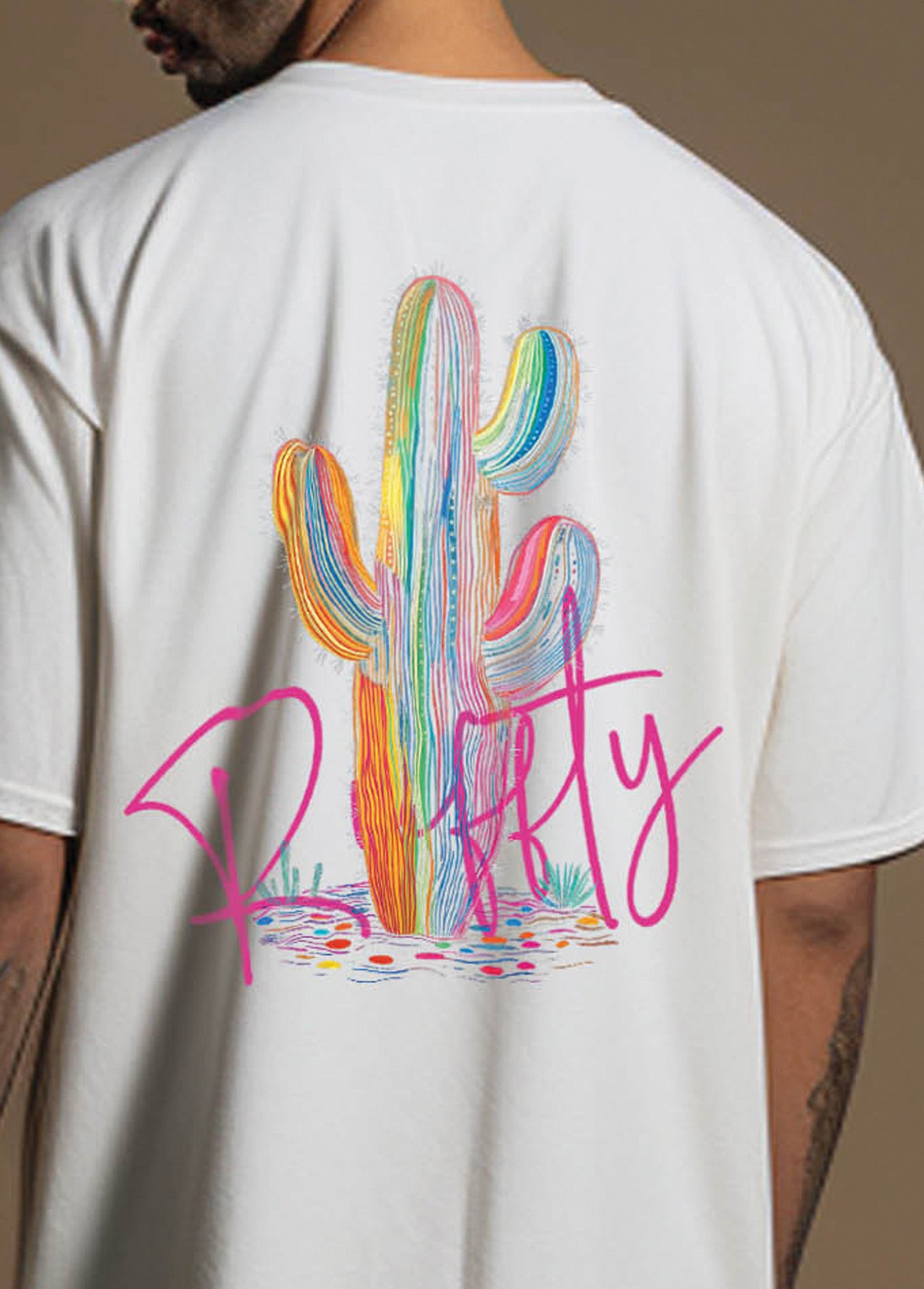 Cactus Ruffty Oversized T-shirts