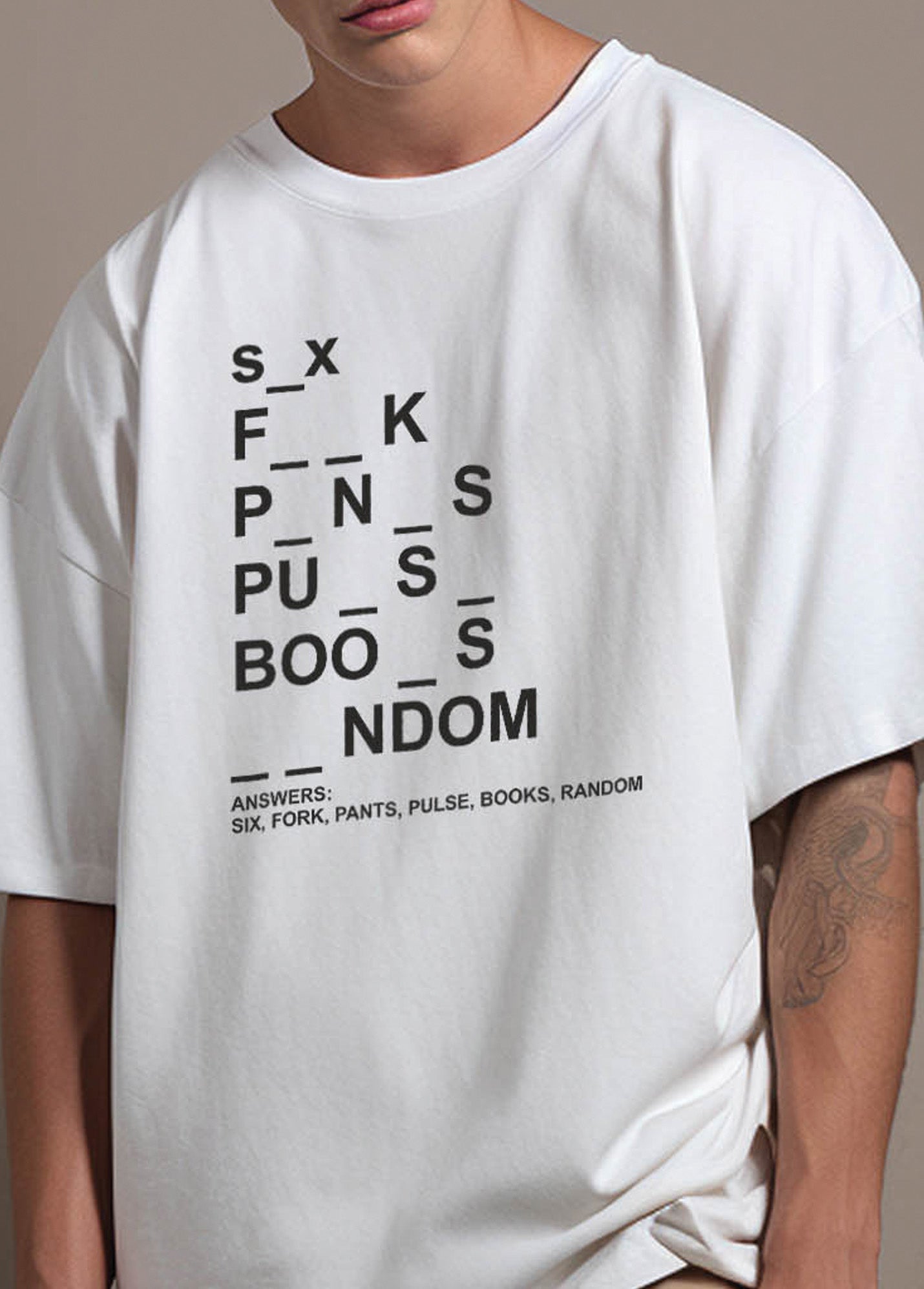 Pun Intended Ruffty Oversized T-shirts