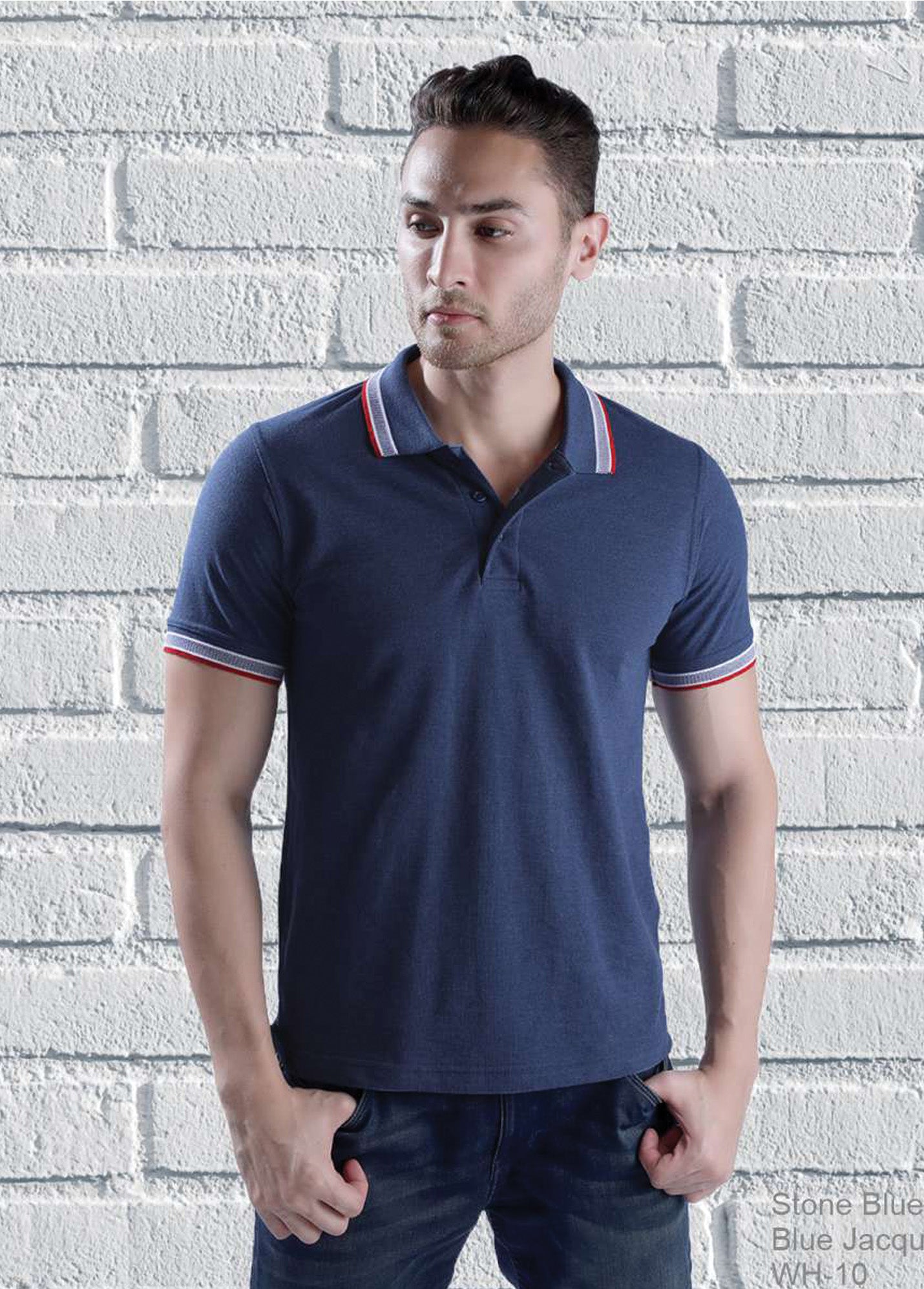 Wild Horn Denim Collar T-shirt