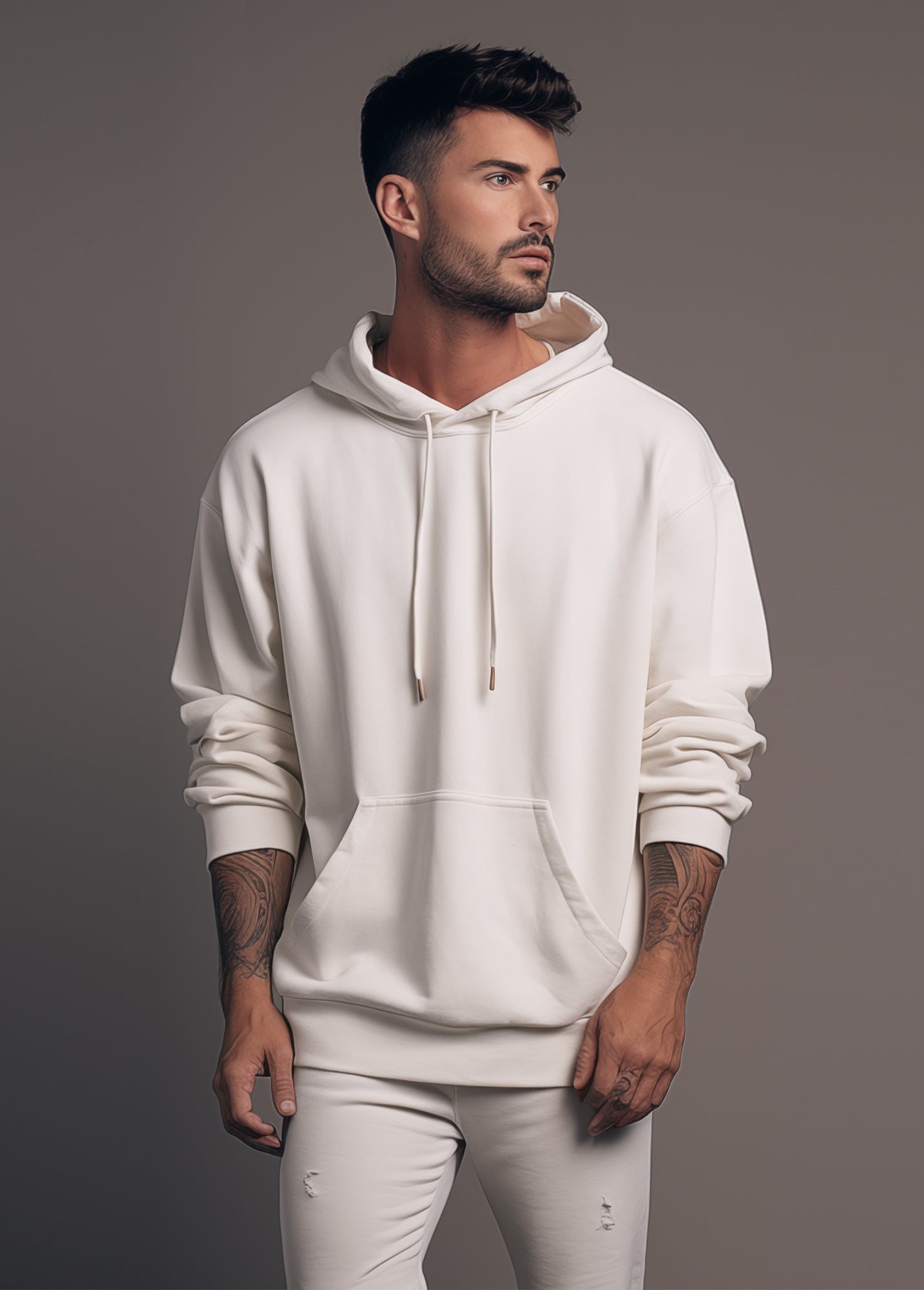 Ruffty Arctic Hoodie - White