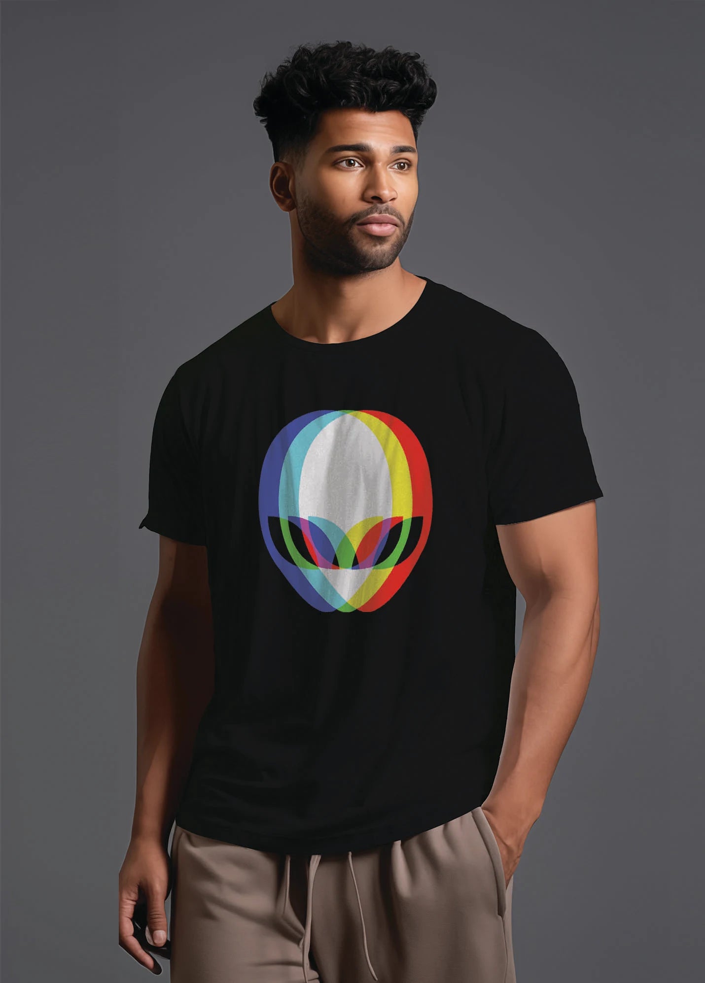 Alien Head Ruffty T-shirt