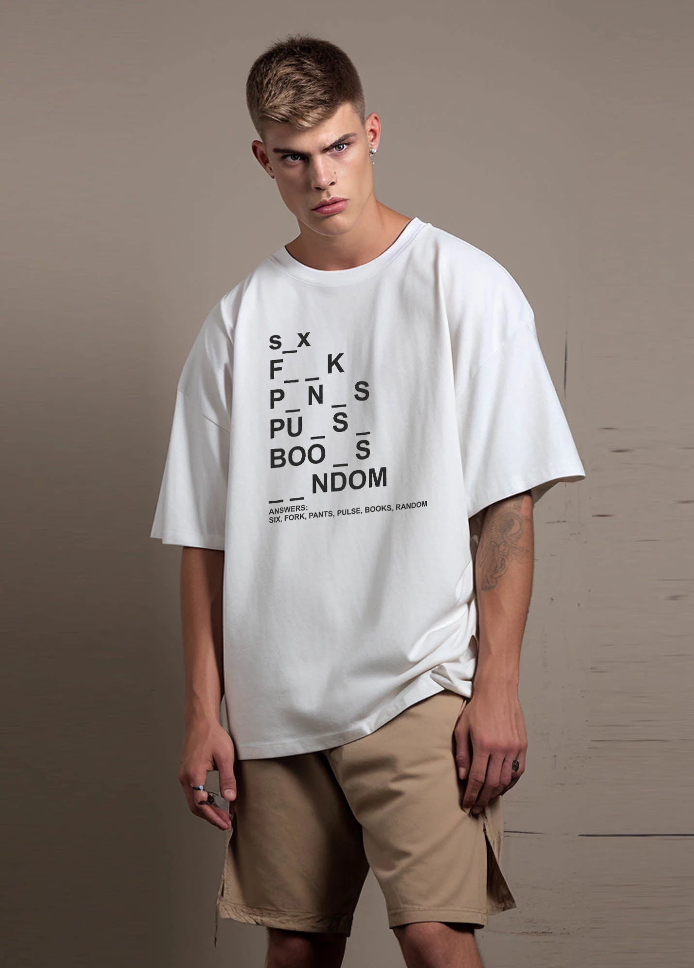 Pun Intended Ruffty Oversized T-shirts