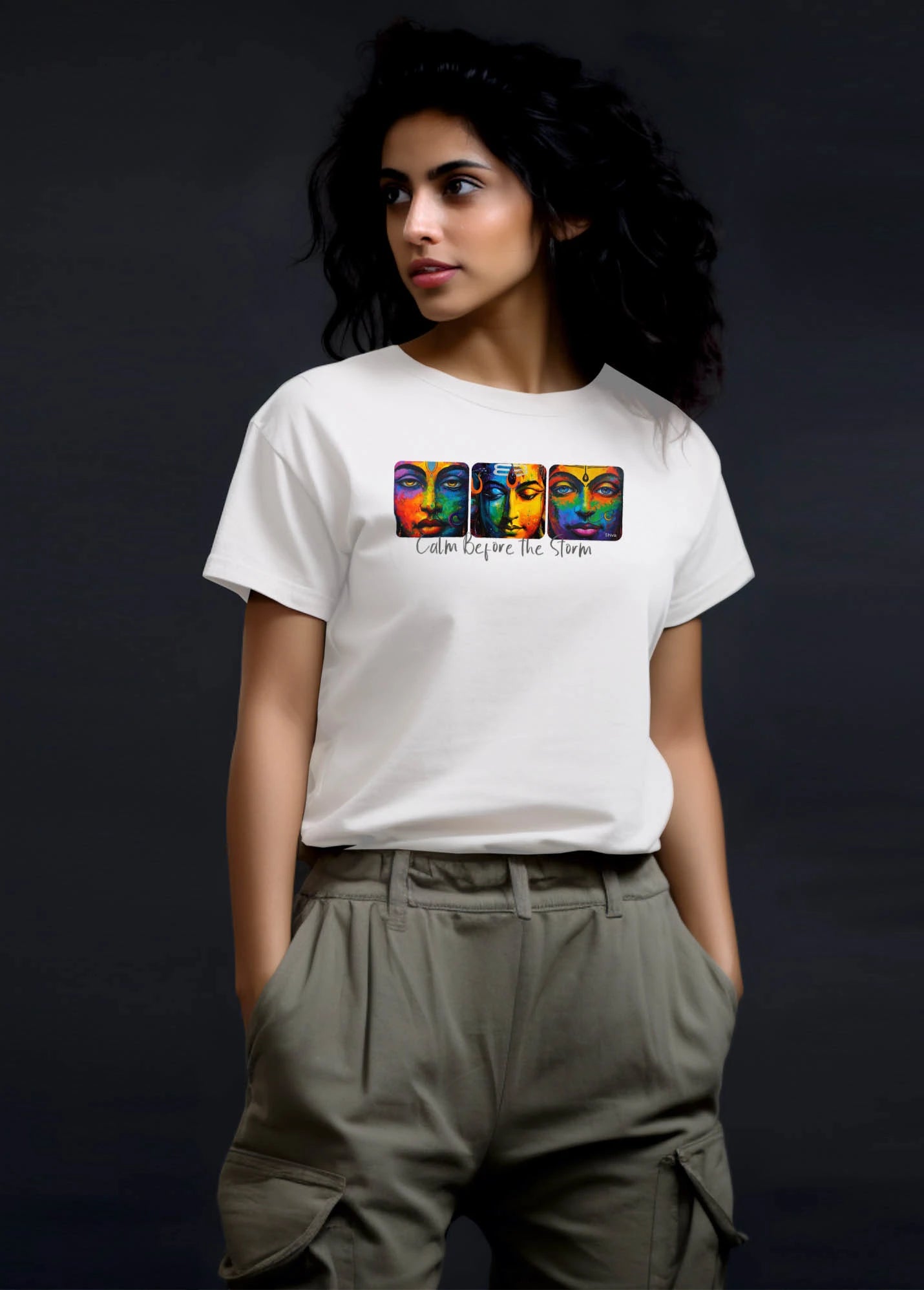 Shiva Ruffty Printed T-shirt Women's