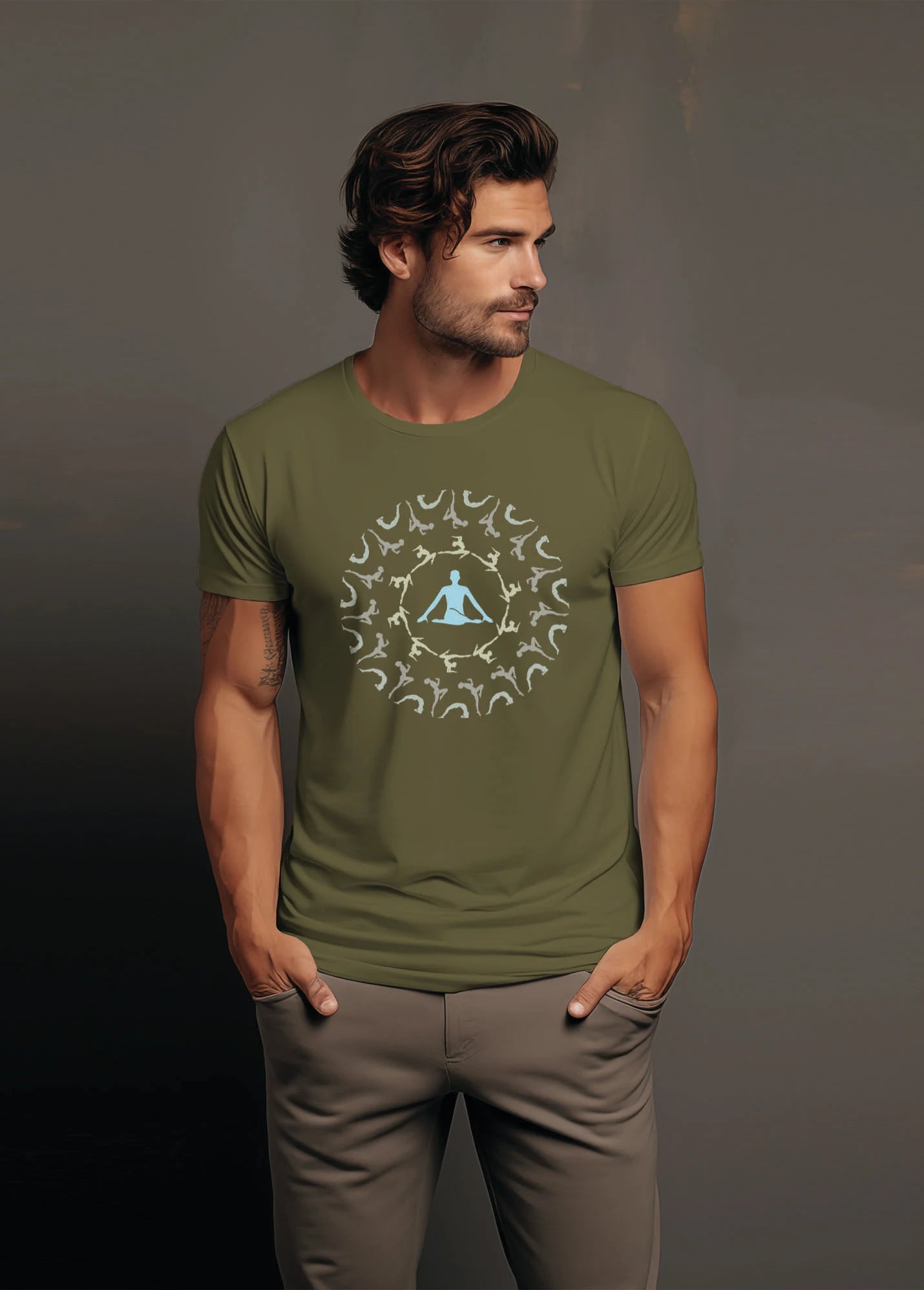 Yoga Surya Namaskar Ruffty T-shirt