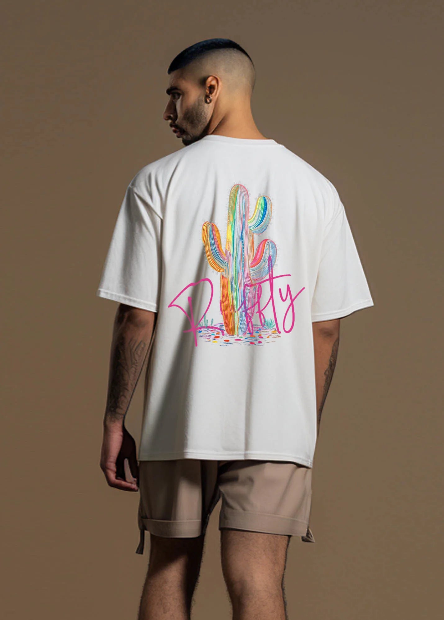 Cactus Ruffty Oversized T-shirts