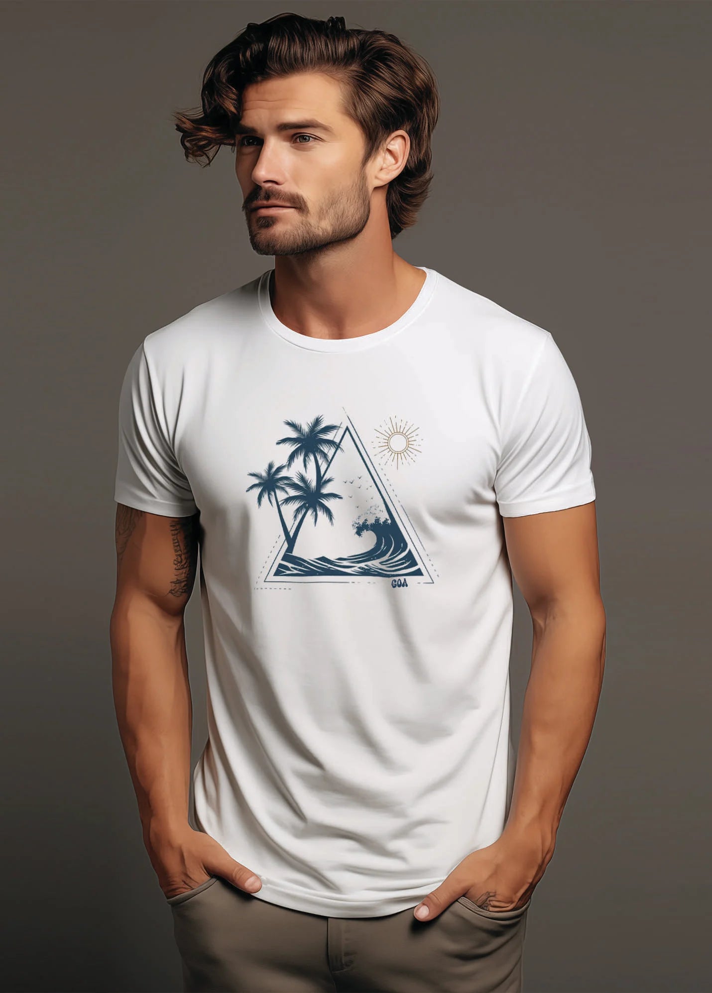 Holiday Vibes Ruffty T-shirt - White