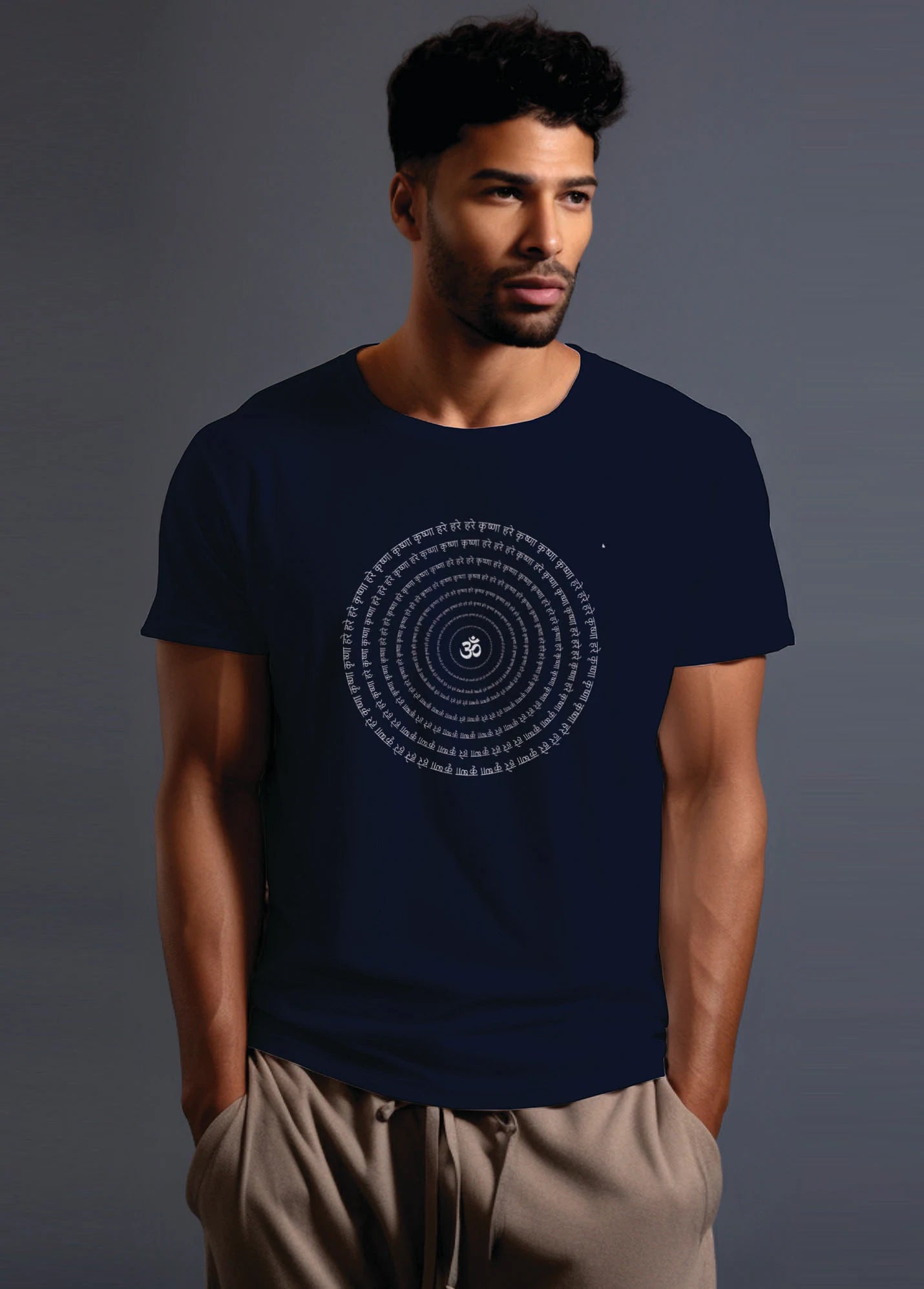 White Om Ruffty T-shirt