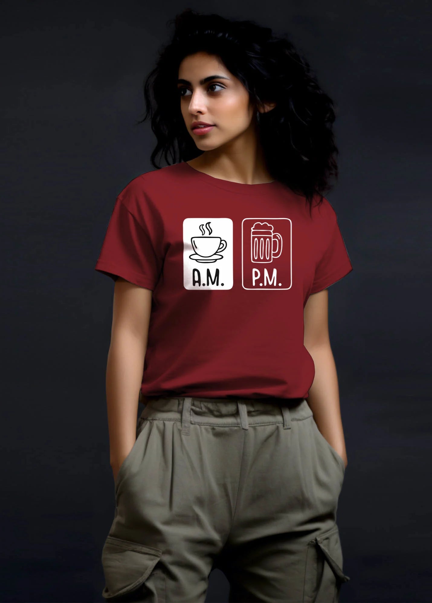 AM/PM Ruffty Printed T-shirt Women's