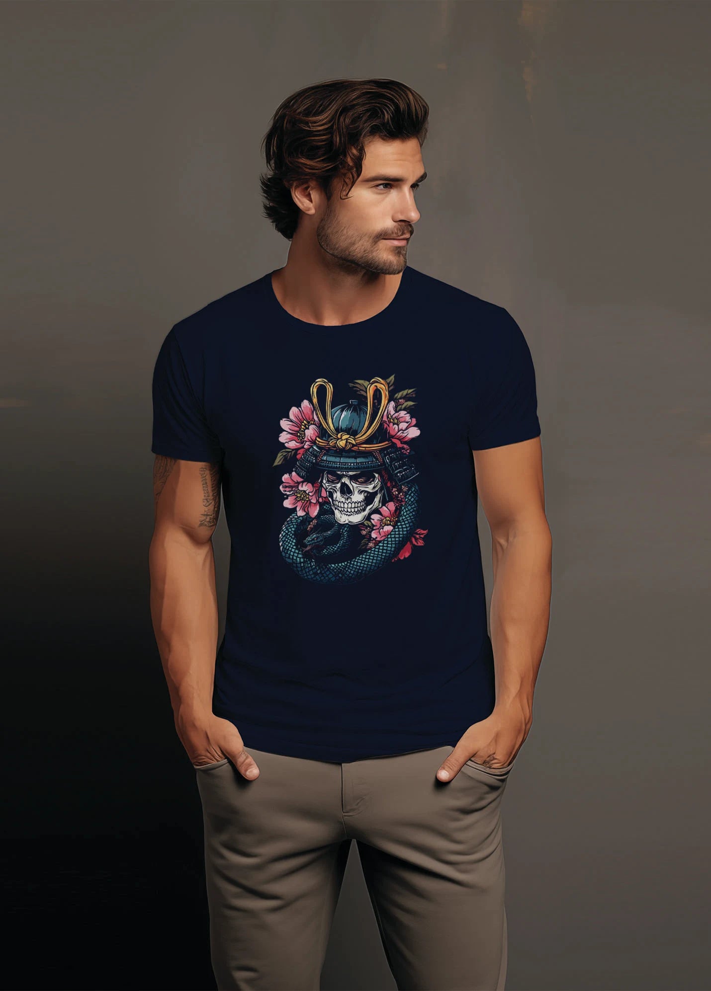 Samurai Skull Ruffty T-shirt