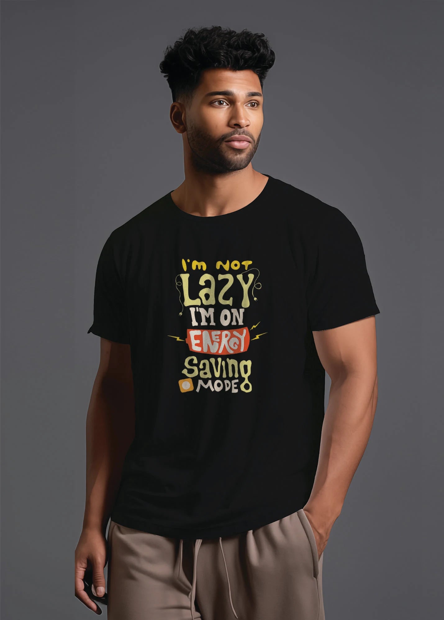 I'm Not Lazy Ruffty T-shirt