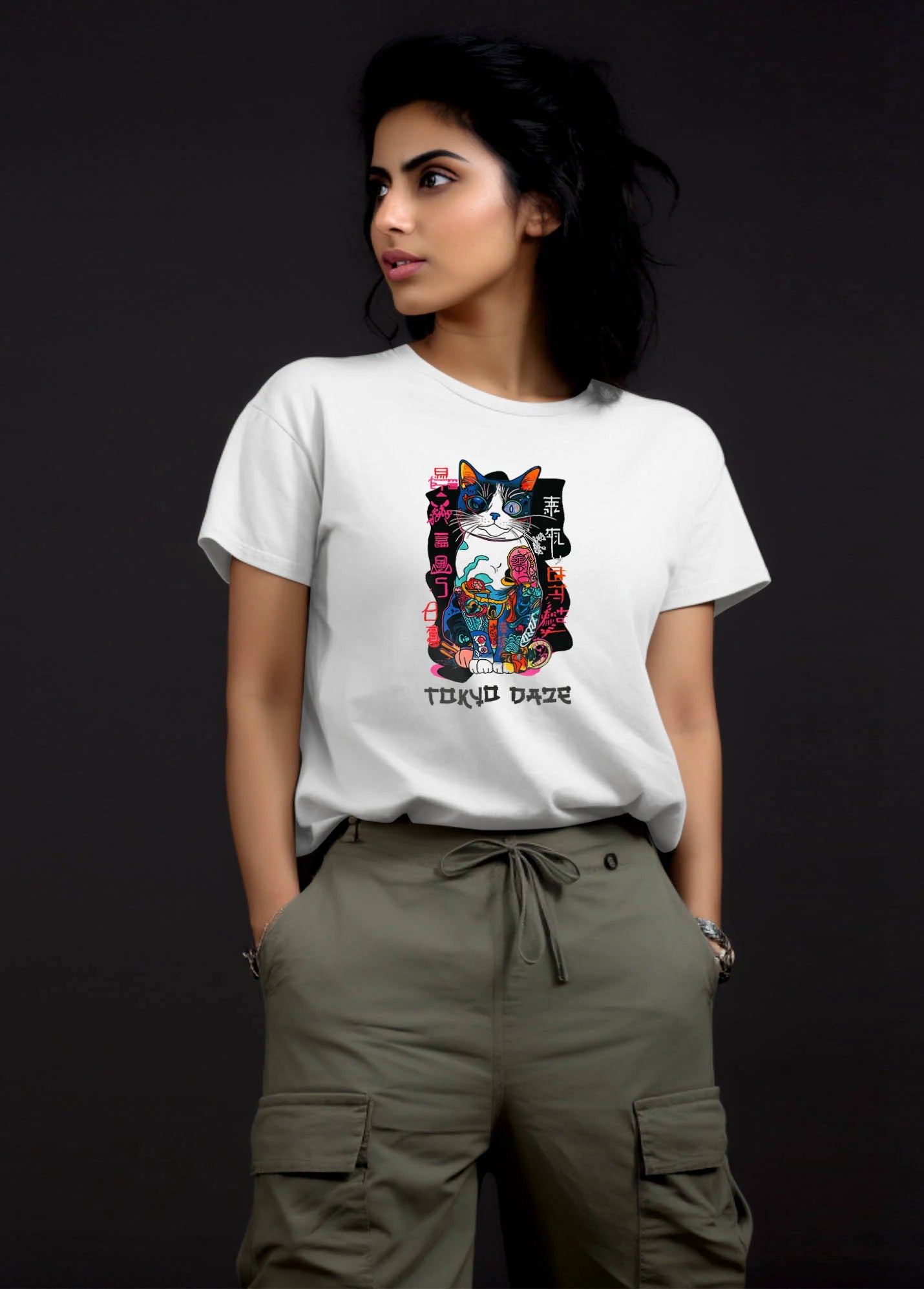 Tokyo Daze Ruffty Printed T-shirt Women's