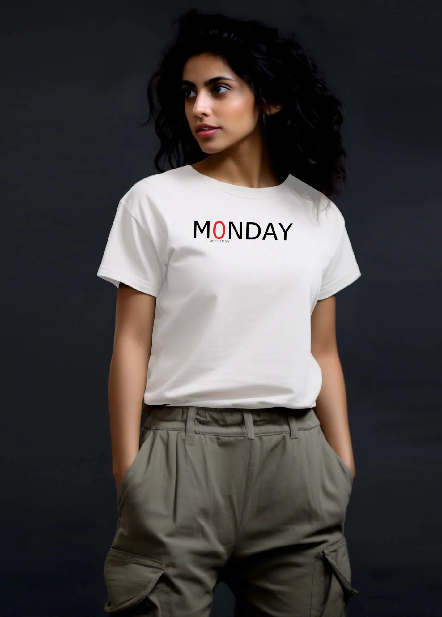 Monday Motivation Ruffty Printed T-shirt Women's
