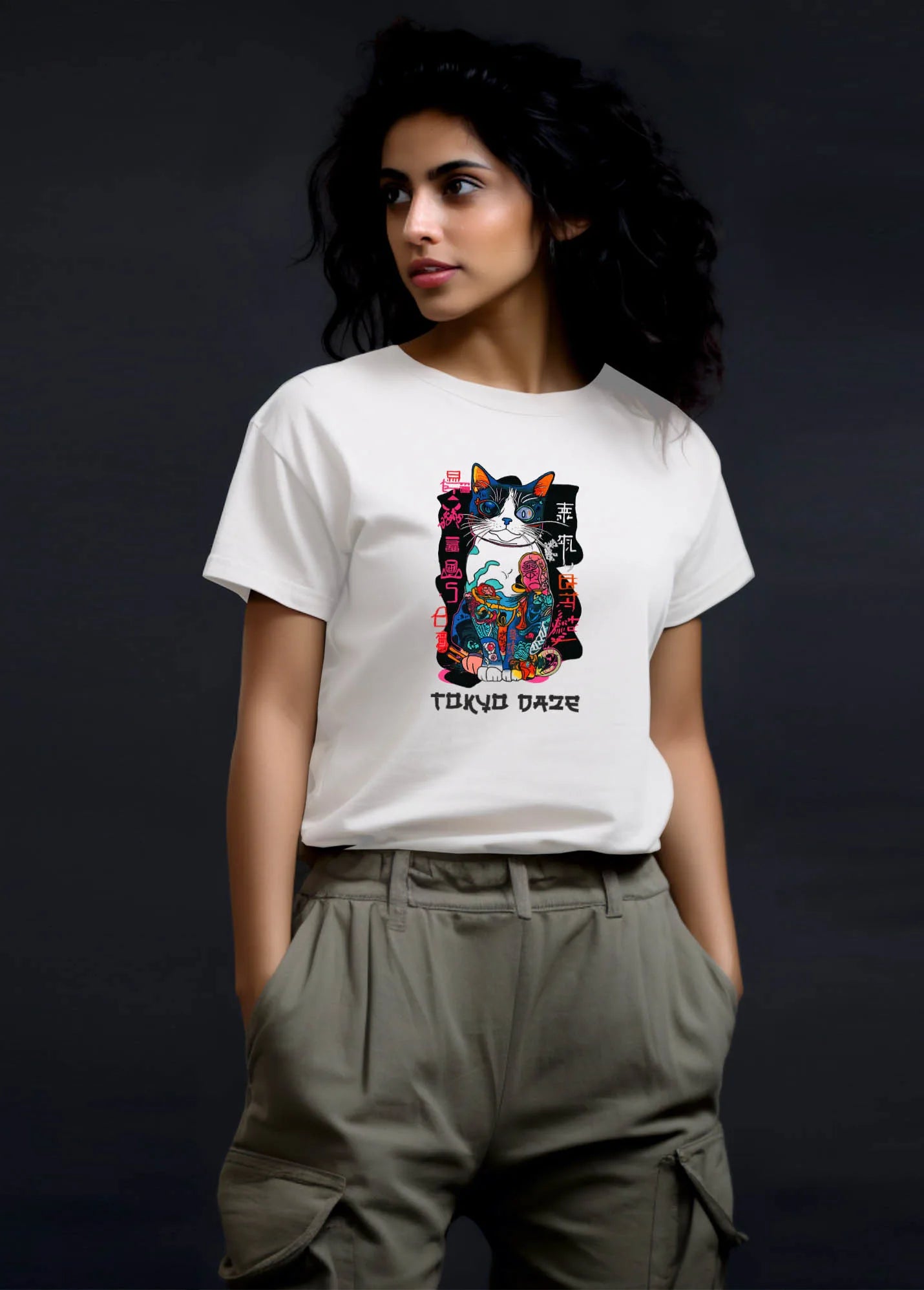 Tokyo Daze Ruffty Printed T-shirt Women's